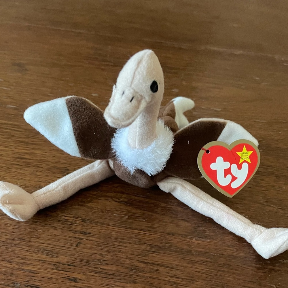 Stretchy The Ostrich Teenie Beanie Baby